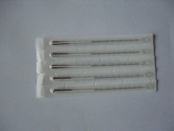 single tube needle with silver handle