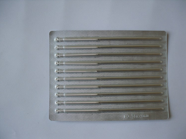 sterile disposable acupuncture needles with silver handle
