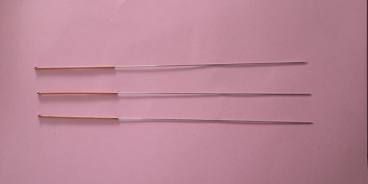 awn needle with copper handle